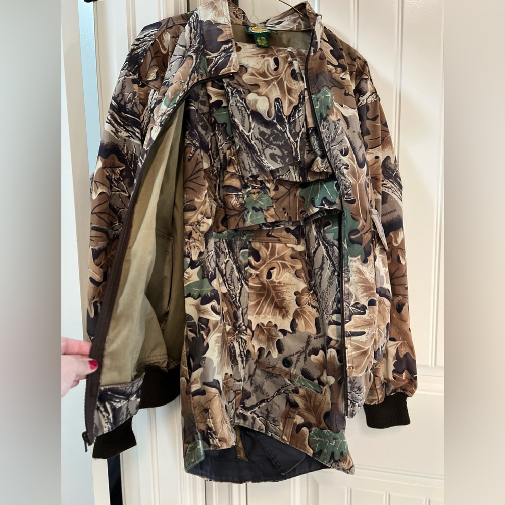 Cabela’s Mens - Jacket (L) and Pants (38 Reg) Set - Advantage Camo - Hunting